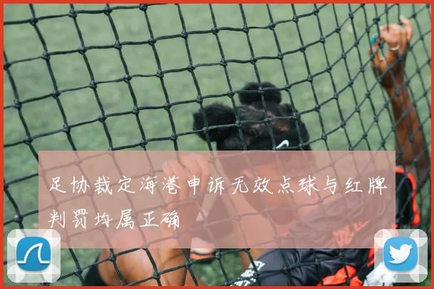 足协裁定海港申诉无效点球与红牌判罚均属正确